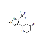 2-[1-Methyl-3-(trifluoromethyl)-1H-pyrazol-4-yl]dihydro-2H-pyran-4(3H)-one