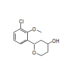 2-(3-Chloro-2-methoxyphenyl)tetrahydro-2H-pyran-4-ol