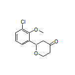 2-(3-Chloro-2-methoxyphenyl)dihydro-2H-pyran-4(3H)-one