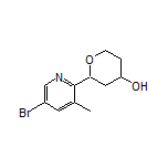 2-(5-Bromo-3-methylpyridin-2-yl)tetrahydro-2H-pyran-4-ol