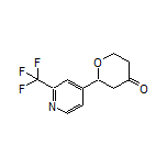 2-[2-(Trifluoromethyl)pyridin-4-yl]dihydro-2H-pyran-4(3H)-one