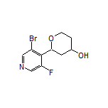 2-(3-Bromo-5-fluoropyridin-4-yl)tetrahydro-2H-pyran-4-ol