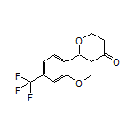 2-[2-Methoxy-4-(trifluoromethyl)phenyl]dihydro-2H-pyran-4(3H)-one