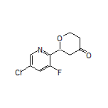 2-(5-Chloro-3-fluoropyridin-2-yl)dihydro-2H-pyran-4(3H)-one