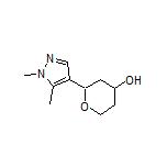 2-(1,5-Dimethyl-1H-pyrazol-4-yl)tetrahydro-2H-pyran-4-ol