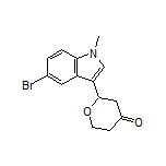 2-(5-Bromo-1-methyl-1H-indol-3-yl)dihydro-2H-pyran-4(3H)-one
