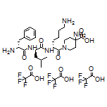 4-Amino-1-[(R)-6-amino-2-[(R)-2-[(R)-2-amino-3-phenylpropanamido]-4-methylpentanamido]hexanoyl]piperidine-4-carboxylic Acid Tris(trifluoroacetate)