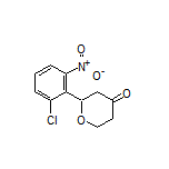 2-(2-Chloro-6-nitrophenyl)dihydro-2H-pyran-4(3H)-one
