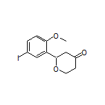 2-(5-Iodo-2-methoxyphenyl)dihydro-2H-pyran-4(3H)-one