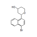 2-(4-Bromonaphthalen-1-yl)tetrahydro-2H-pyran-4-ol