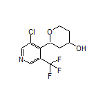 2-[3-Chloro-5-(trifluoromethyl)pyridin-4-yl]tetrahydro-2H-pyran-4-ol