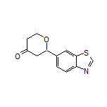 2-(Benzo[d]thiazol-6-yl)dihydro-2H-pyran-4(3H)-one