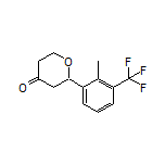 2-[2-Methyl-3-(trifluoromethyl)phenyl]dihydro-2H-pyran-4(3H)-one