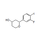 2-(3-Fluoro-4-iodophenyl)tetrahydro-2H-pyran-4-ol