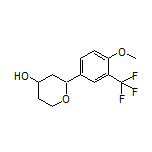 2-[4-Methoxy-3-(trifluoromethyl)phenyl]tetrahydro-2H-pyran-4-ol
