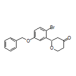 2-[5-(Benzyloxy)-2-bromophenyl]dihydro-2H-pyran-4(3H)-one