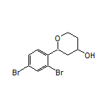 2-(2,4-Dibromophenyl)tetrahydro-2H-pyran-4-ol