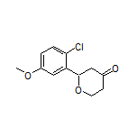 2-(2-Chloro-5-methoxyphenyl)dihydro-2H-pyran-4(3H)-one