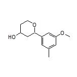 2-(3-Methoxy-5-methylphenyl)tetrahydro-2H-pyran-4-ol