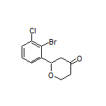 2-(2-Bromo-3-chlorophenyl)dihydro-2H-pyran-4(3H)-one