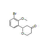 2-(3-Bromo-2-methoxyphenyl)dihydro-2H-pyran-4(3H)-one