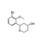 2-(3-Bromo-2-methoxyphenyl)tetrahydro-2H-pyran-4-ol