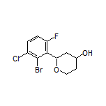 2-(2-Bromo-3-chloro-6-fluorophenyl)tetrahydro-2H-pyran-4-ol