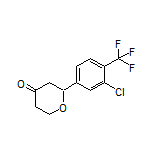 2-[3-Chloro-4-(trifluoromethyl)phenyl]dihydro-2H-pyran-4(3H)-one
