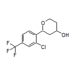 2-[2-Chloro-4-(trifluoromethyl)phenyl]tetrahydro-2H-pyran-4-ol