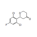 2-(2,6-Dichloro-4-fluorophenyl)dihydro-2H-pyran-4(3H)-one