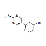 2-[2-(Methylthio)pyrimidin-5-yl]tetrahydro-2H-pyran-4-ol