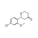 2-(4-Chloro-2-methoxyphenyl)dihydro-2H-pyran-4(3H)-one