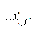 2-(2-Bromo-5-methylphenyl)tetrahydro-2H-pyran-4-ol