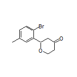 2-(2-Bromo-5-methylphenyl)dihydro-2H-pyran-4(3H)-one