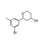 2-(3-Bromo-5-methylphenyl)tetrahydro-2H-pyran-4-ol