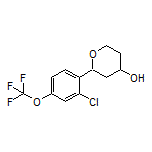 2-[2-Chloro-4-(trifluoromethoxy)phenyl]tetrahydro-2H-pyran-4-ol