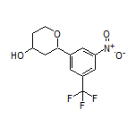2-[3-Nitro-5-(trifluoromethyl)phenyl]tetrahydro-2H-pyran-4-ol