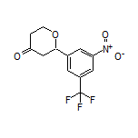 2-[3-Nitro-5-(trifluoromethyl)phenyl]dihydro-2H-pyran-4(3H)-one