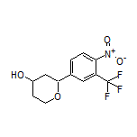 2-[4-Nitro-3-(trifluoromethyl)phenyl]tetrahydro-2H-pyran-4-ol