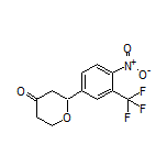 2-[4-Nitro-3-(trifluoromethyl)phenyl]dihydro-2H-pyran-4(3H)-one
