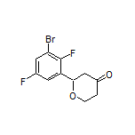 2-(3-Bromo-2,5-difluorophenyl)dihydro-2H-pyran-4(3H)-one