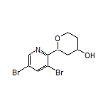 2-(3,5-Dibromopyridin-2-yl)tetrahydro-2H-pyran-4-ol