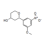 2-(3-Methoxy-5-nitrophenyl)tetrahydro-2H-pyran-4-ol