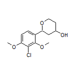 2-(3-Chloro-2,4-dimethoxyphenyl)tetrahydro-2H-pyran-4-ol