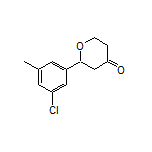 2-(3-Chloro-5-methylphenyl)dihydro-2H-pyran-4(3H)-one