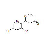 2-(3-Bromo-5-chloropyridin-2-yl)dihydro-2H-pyran-4(3H)-one