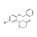 2-[2-(Benzyloxy)-5-bromophenyl]dihydro-2H-pyran-4(3H)-one