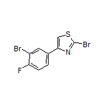 2-Bromo-4-(3-bromo-4-fluorophenyl)thiazole