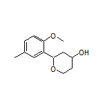 2-(2-Methoxy-5-methylphenyl)tetrahydro-2H-pyran-4-ol