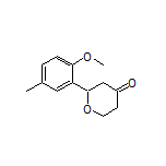 2-(2-Methoxy-5-methylphenyl)dihydro-2H-pyran-4(3H)-one